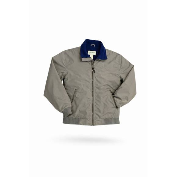 L.L.Bean Other - Vintage 90s L.L.Bean Three-Season Jacket Mens Gray Full Zip Fleece Lined Sz M